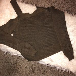 Kendall & Kylie collection Olive green top